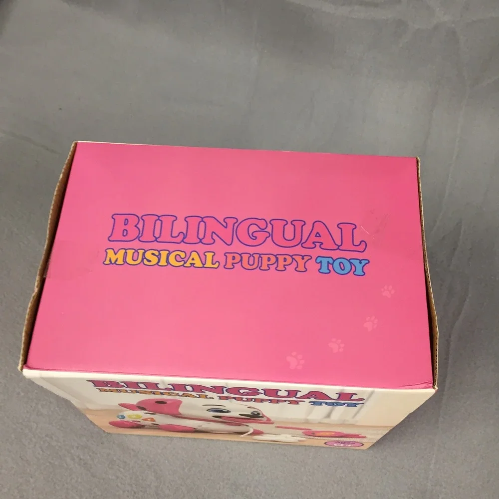Bilingual Musical Puppy‎ Toy Pink Educational Interactive Toddler Gift